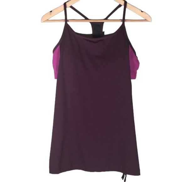 Fabletics tank top Norwalk purple built in bra Gym Workout Athletic Running - Picture 1 of 9